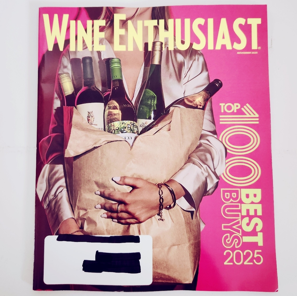 🍭7/$15 Wine Enthusiast Magazine November 2025 Top 100 Best Buys 2025